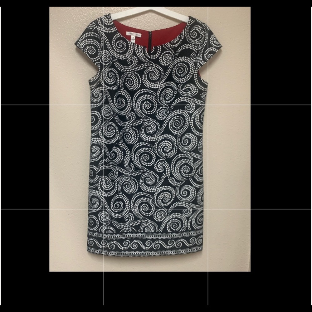 Black & White Ladies London Times dress, sz 12